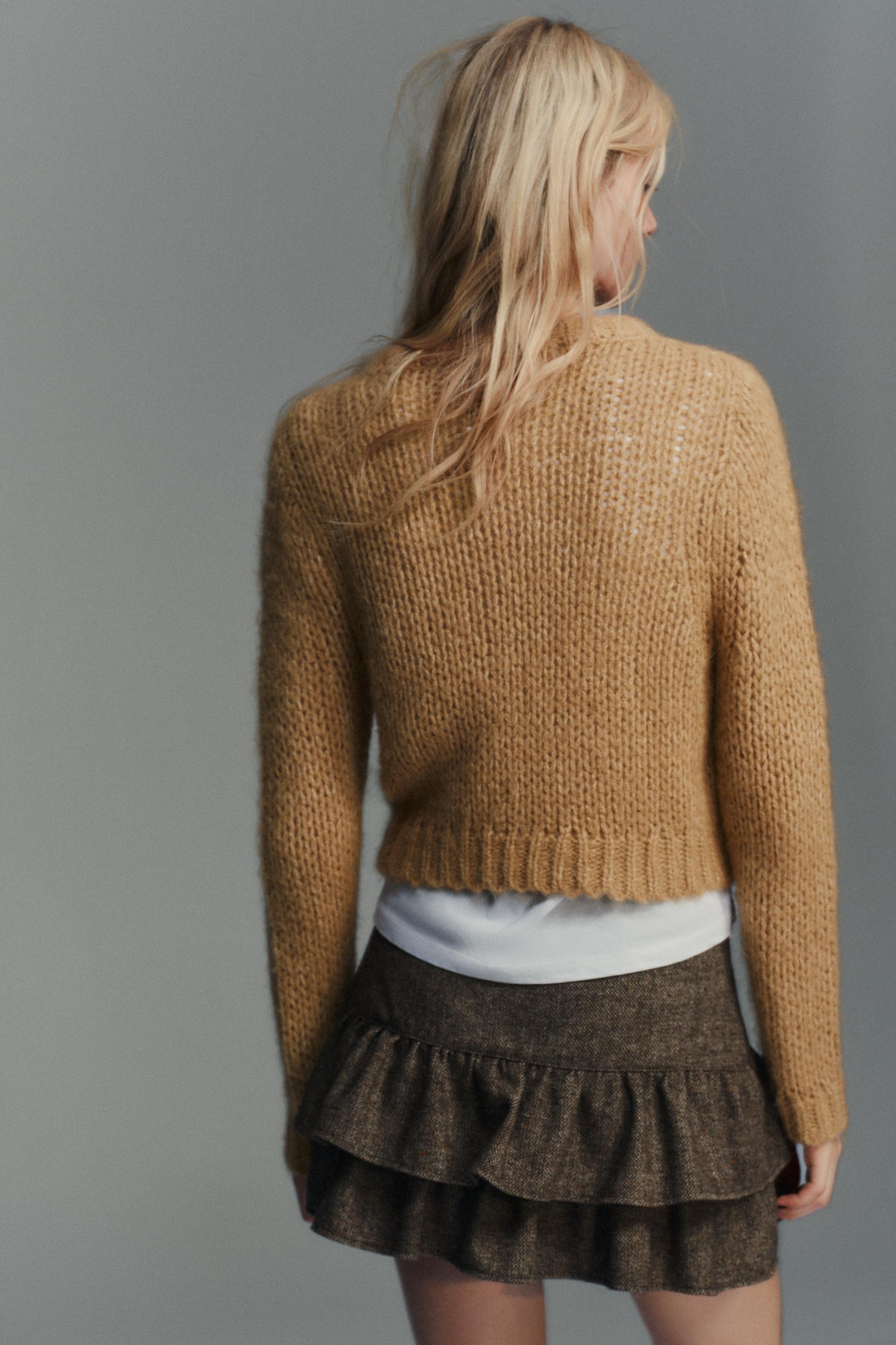 BRUSHED EFFECT KNIT JUMPER